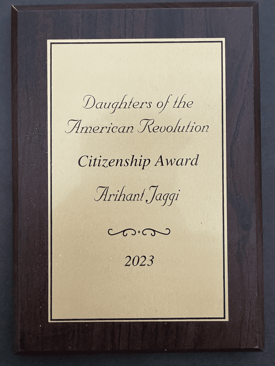 DAR Citizenship Award