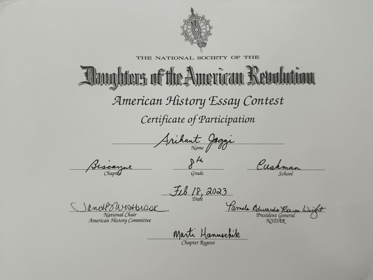 American History Essay Contest