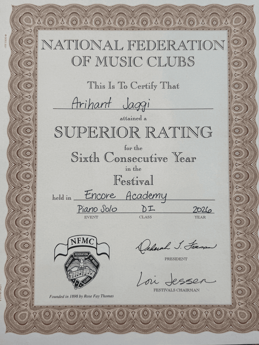 Superior Rating — Sixth Consecutive Year